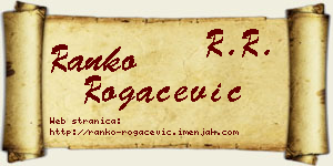 Ranko Rogačević vizit kartica